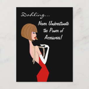 Cartão Postal Nunca subestime o poder dos acessórios/ DIVA