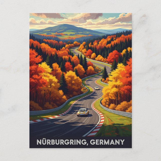 Cartão Postal Nürburgring Alemanha Viagem (Frente)