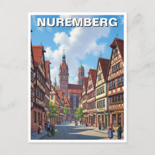 Cartão Postal Nuremberg Germany Viagem