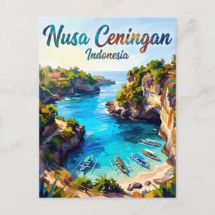 Cartão Postal Nusa Ceningan Indonésia