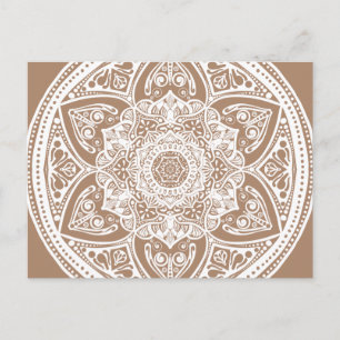 Cartão Postal Nutmeg Mandala