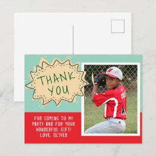 Cartão Postal Nuvem de Fala Fofa de Aniversário Obrigado Foto