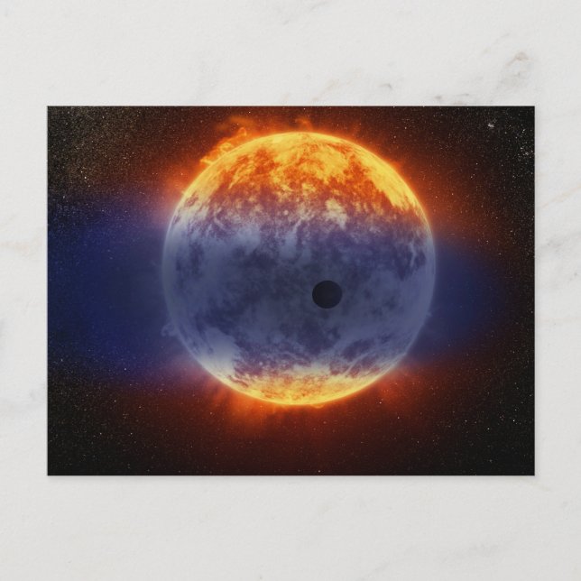 Cartão Postal Nuvem De Gás De Hidrogênio Do Exoplaneta Gj 3470b (Frente)