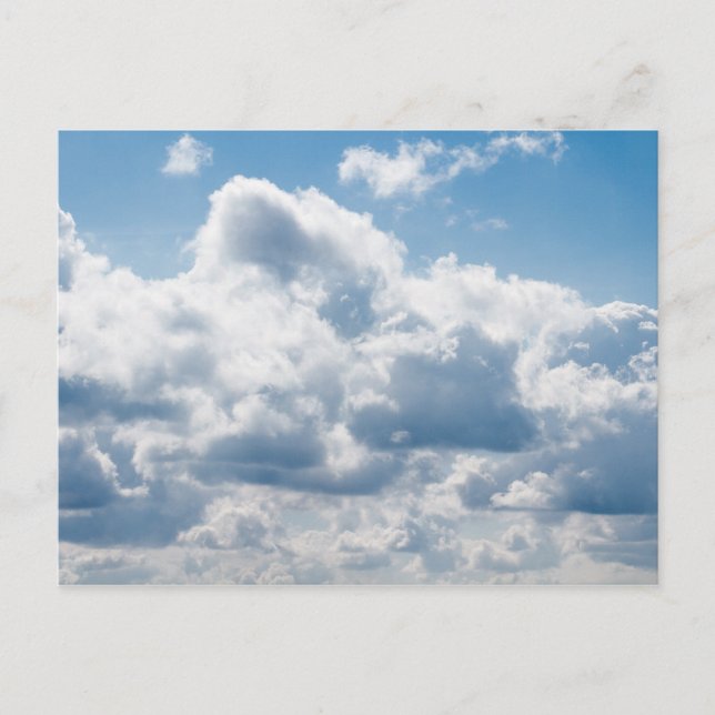 Cartão Postal nuvens-388922 BELO SKY NATURE BLUE BRUTO (Frente)