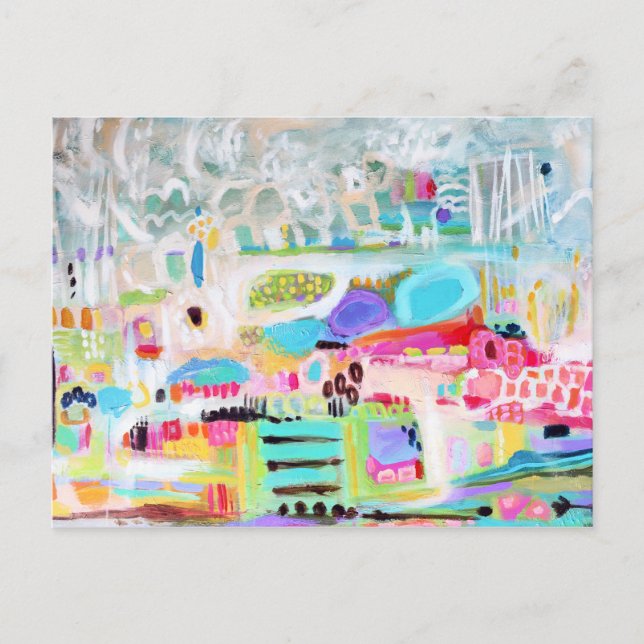 Cartão Postal Nuvens abstrato (Frente)