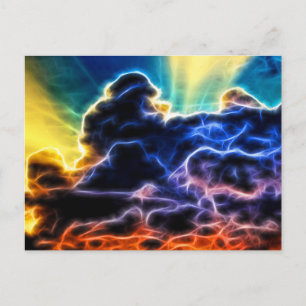 Cartão Postal Nuvens Acumuladas Cumulus Elétricas Bíblicas