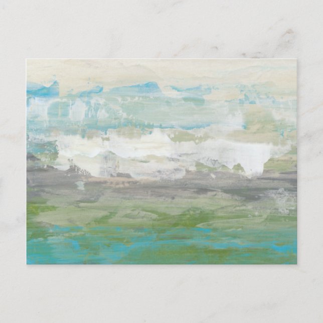 Cartão Postal Nuvens Brancas Superando Uma Linda Paisagem (Frente)