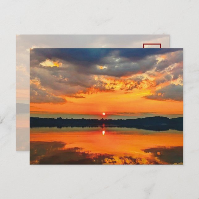 Cartão Postal Nuvens brilhantes (Frente/Verso)