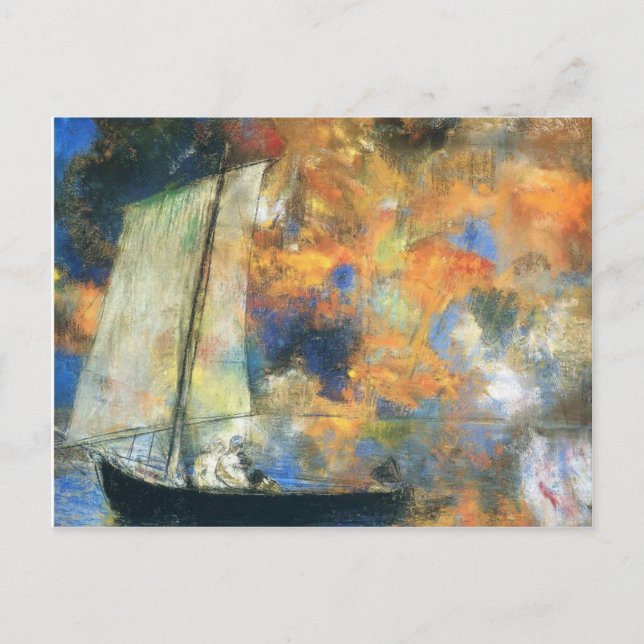 Cartão Postal Nuvens de Flores Odilon (Frente)