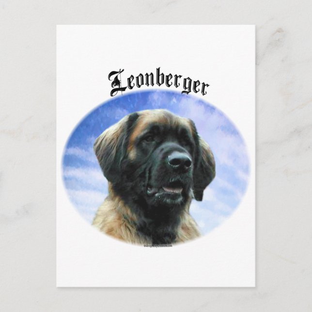 Cartão Postal Nuvens de Leonberger (Frente)
