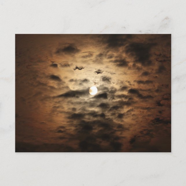 Cartão Postal Nuvens de Lua e Cirrus (Frente)