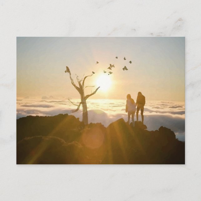 Cartão Postal Nuvens do Sol (Frente)