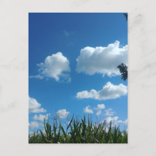 Cartão Postal Nuvens E Céu Azul