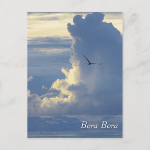 Cartão Postal Nuvens em Bora Bora