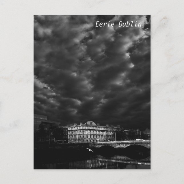 Cartão Postal Nuvens em Dublin (Frente)