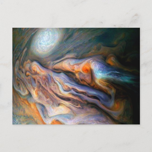 Cartão Postal Nuvens em espiral Cintura de temperatura do Norte  (Frente)