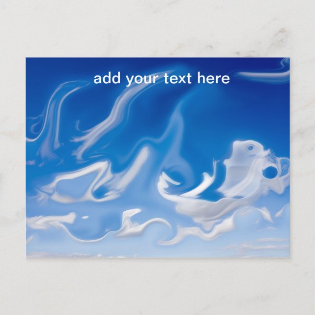 Cartão Postal nuvens-fantasma (Frente)