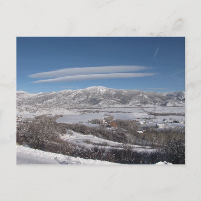 Cartão Postal Nuvens lenticulares (Frente)