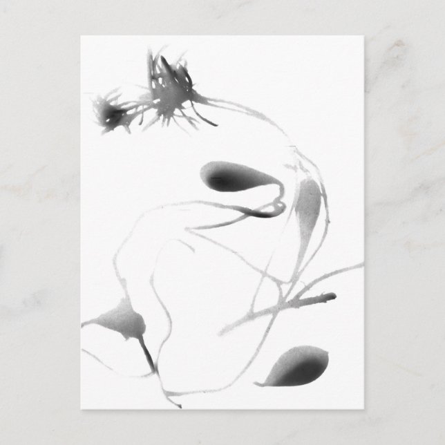 Cartão Postal Nuvens marítimas e cianoimpressão Lavanda (Frente)