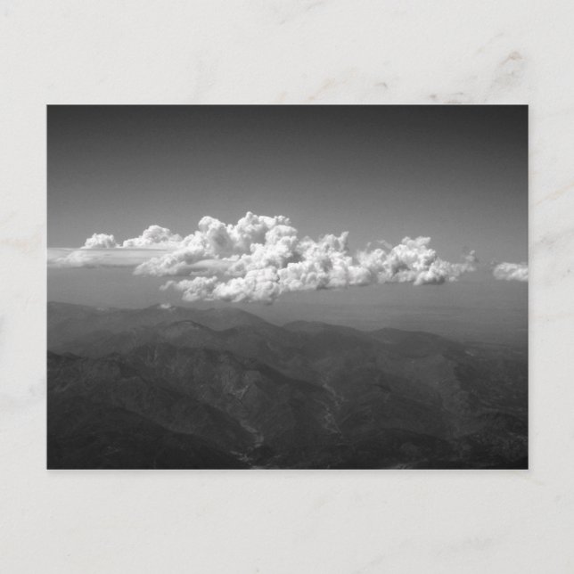 Cartão Postal nuvens no céu (Frente)