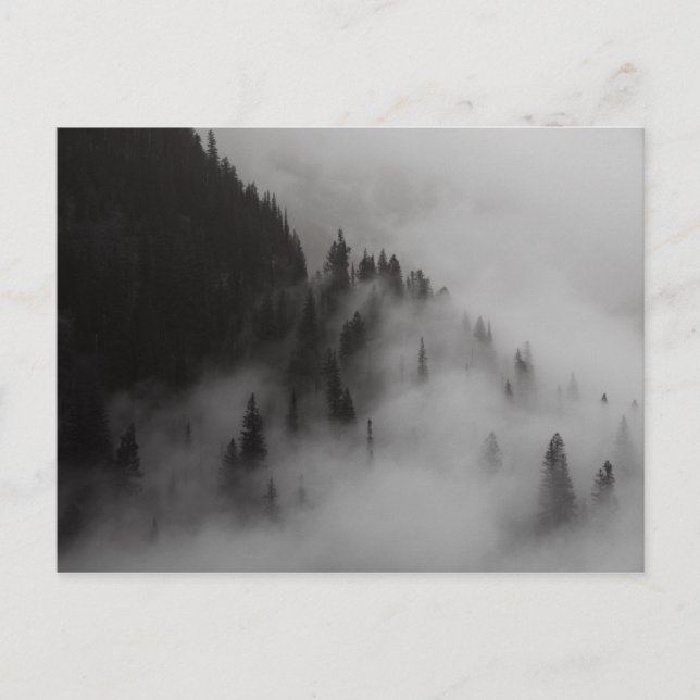 Cartão Postal Nuvens no Glaciar de Passagem de Logan NP (Frente)