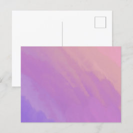 Cartão Postal Nuvens roxas no crepúsculo