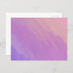 Cartão Postal Nuvens roxas no crepúsculo