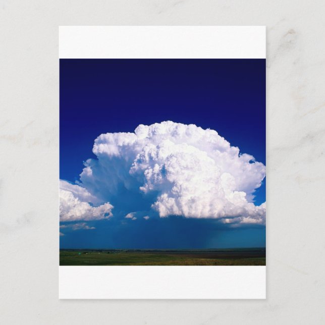 Cartão Postal Nuvens Thunderhead Sidney Nebraska (Frente)