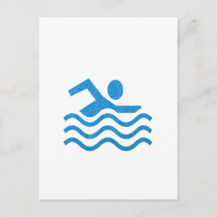 Cartão Postal NVN24 navinJOSHI Nadando Sucesso Natação Nadador 1