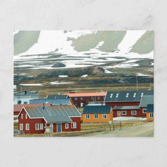 Cartão Postal Ny-Alesund, Svalbard, Noruega (Frente)