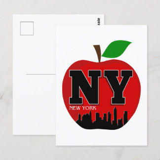 CARTÃO POSTAL NY NOVA YORK A GRANDE MAÇÃ