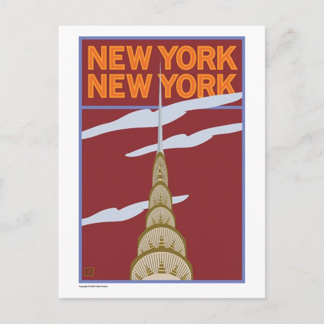 Cartão Postal NY-viagem (Frente)