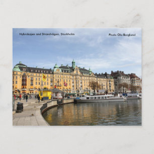 Cartão Postal Nybrokajen e Strandvägen, Stock...