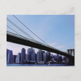 Cartão postal NYC Brooklyn Bridge Manhattan Nova I