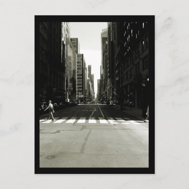 Cartão Postal NYC Crosswalk (Frente)