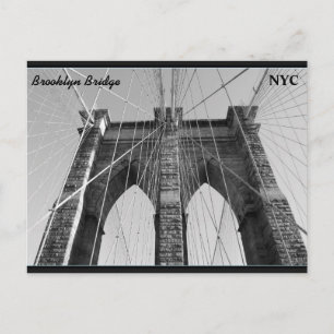 Cartão postal NYC da ponte Brooklyn