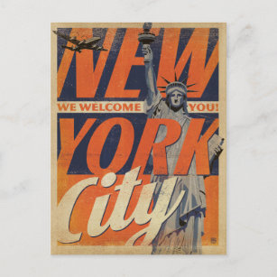 Cartão Postal NYC - Damos-Lhe Boas-Vindas!