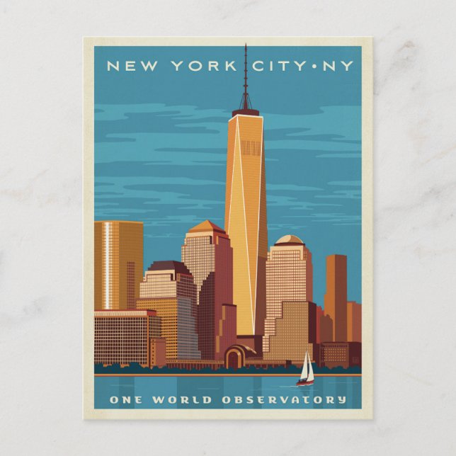 Cartão Postal NYC - Um Observatório Mundial (Frente)