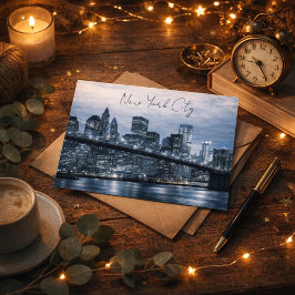 Cartão Postal NYC Unforgettable Night Skyline