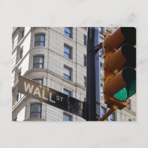 Cartão postal NYC Wall Street