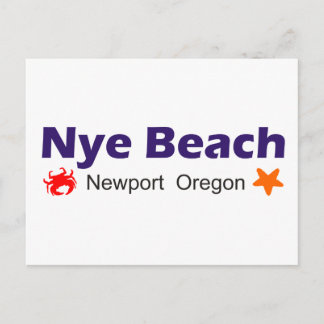 Cartão Postal Nye Beach Newport Oregon