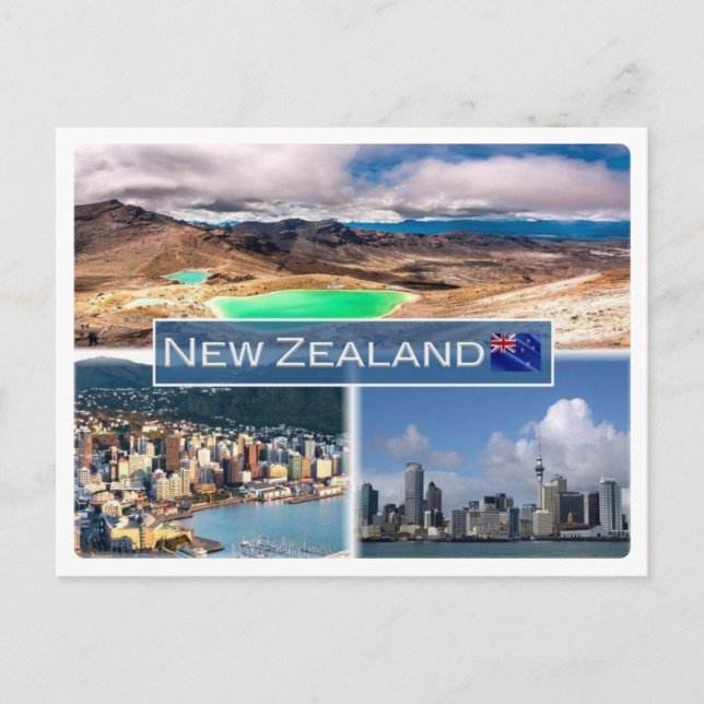 Cartão Postal NZ Nova Zelândia - (Frente)