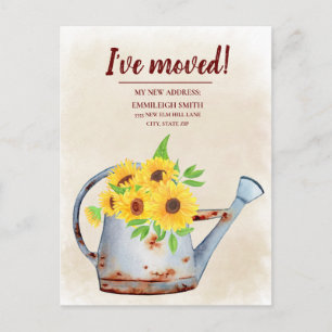 Cartão Postal O abeberamento dos Sunflower Pode Alterar O Endere