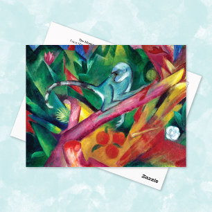 Cartão Postal O Abstrato de Macaco Franz Marc