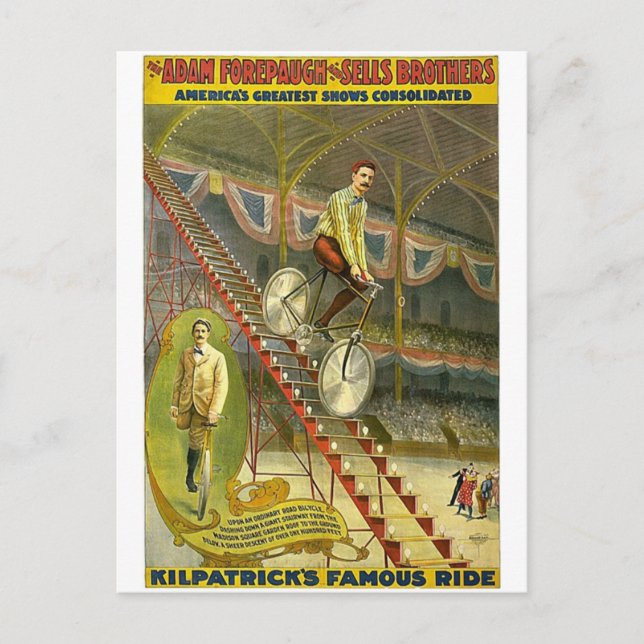 Cartão Postal O Adam Forepaugh e vende o milagre da América (Frente)