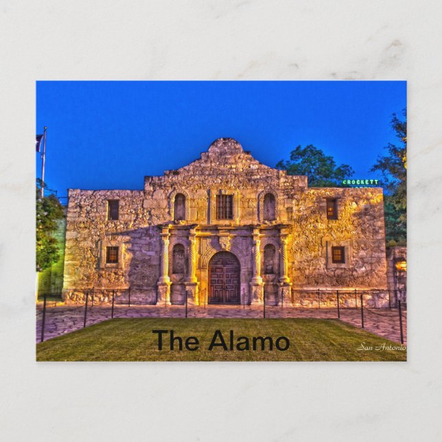 Cartão Postal O Álamo - San Antonio, Tx (Frente)