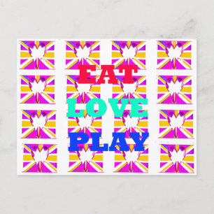 Cartão Postal O amor come o coração Hakuna Matata colors.png d