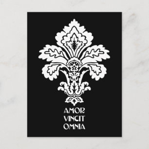 Cartão Postal O Amor Conquista Tudo (preto e branco)