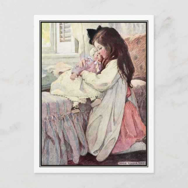 Cartão Postal O amor de Jessie Willcox Smith (Frente)
