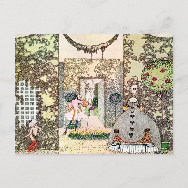 Cartão Postal O amor de Kay Nielsen na tarde (Frente)